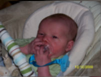 ... make a noise to snuggle with him while dad and mom were sleeping! He ate every 4 to 5 hours. He stayed awake in the mornings while daddy and him hung ... - Johns-Story-12.12.10-Paci